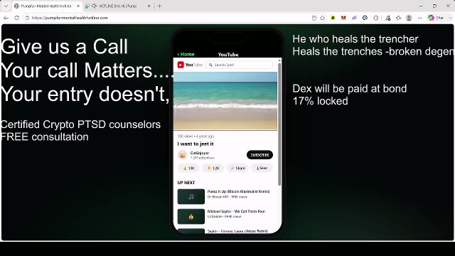Pump.fun Mental Health Hotline